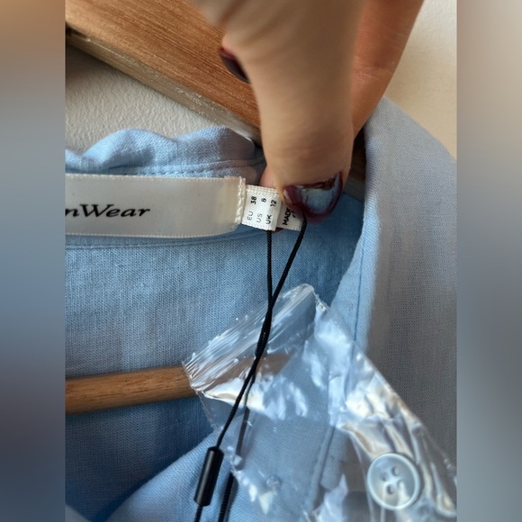 NWT InWear Linen Blend Ellie IW SS Shirt - Picture 4 of 9